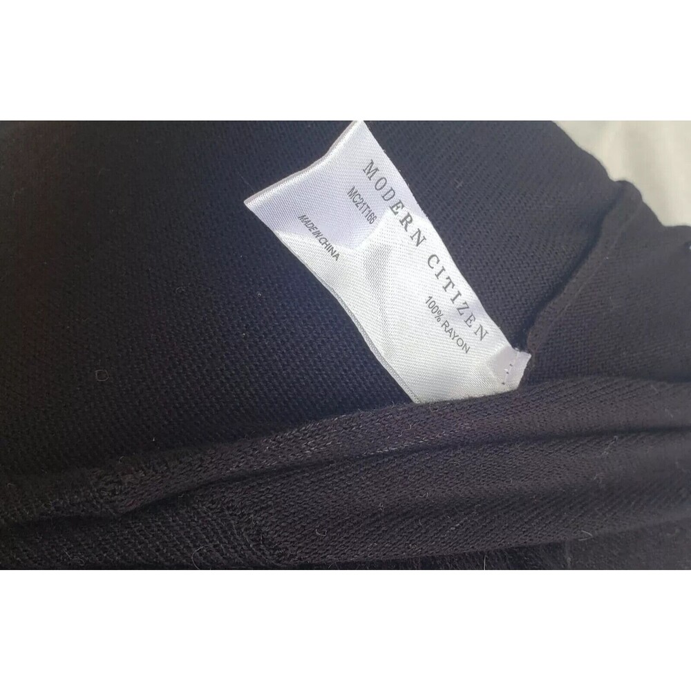 Modern Citizen Stevie Women Black Stretch Tie Waist Long Sleeve Shirt L - Picture 8 of 8